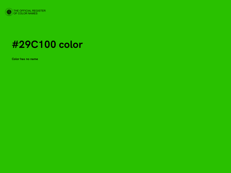 #29C100 color image
