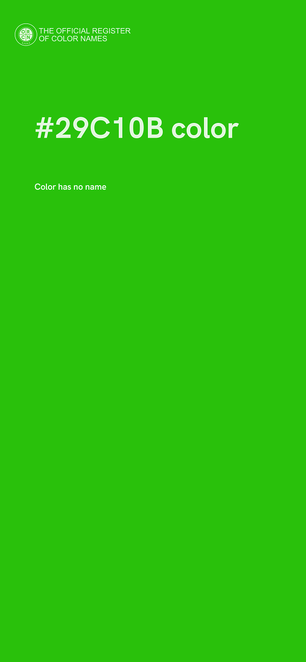 #29C10B color image