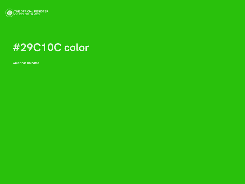 #29C10C color image