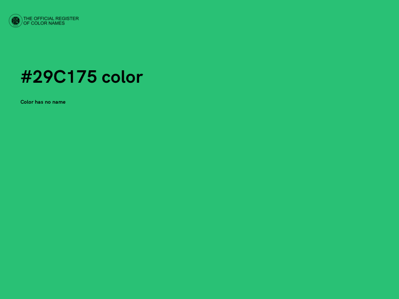 #29C175 color image