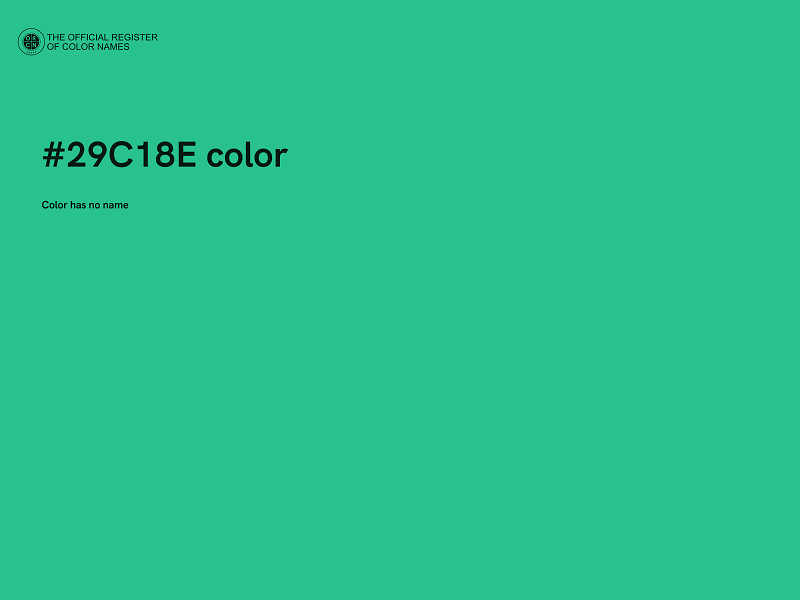 #29C18E color image