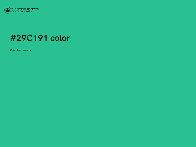 #29C191 color image