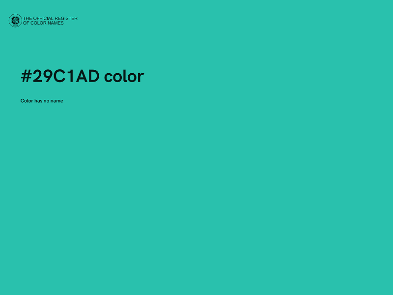 #29C1AD color image