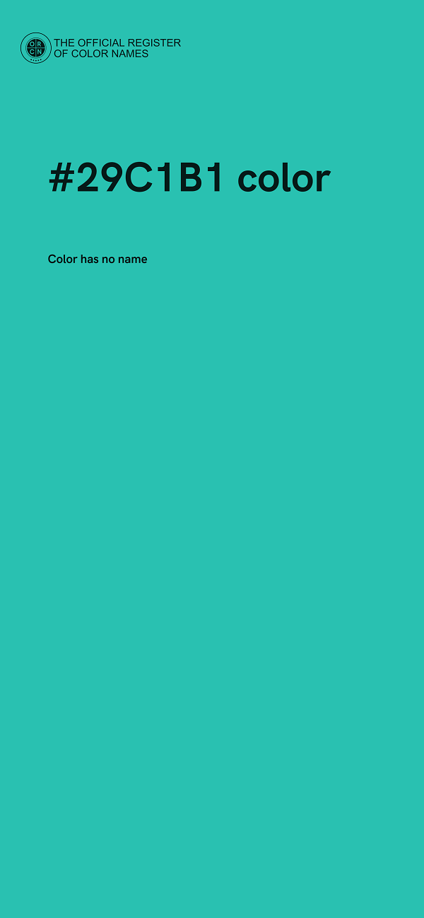 #29C1B1 color image