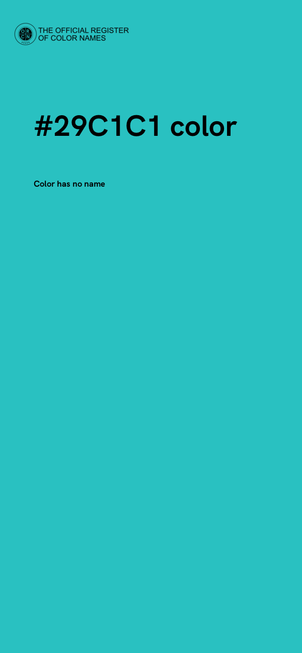 #29C1C1 color image