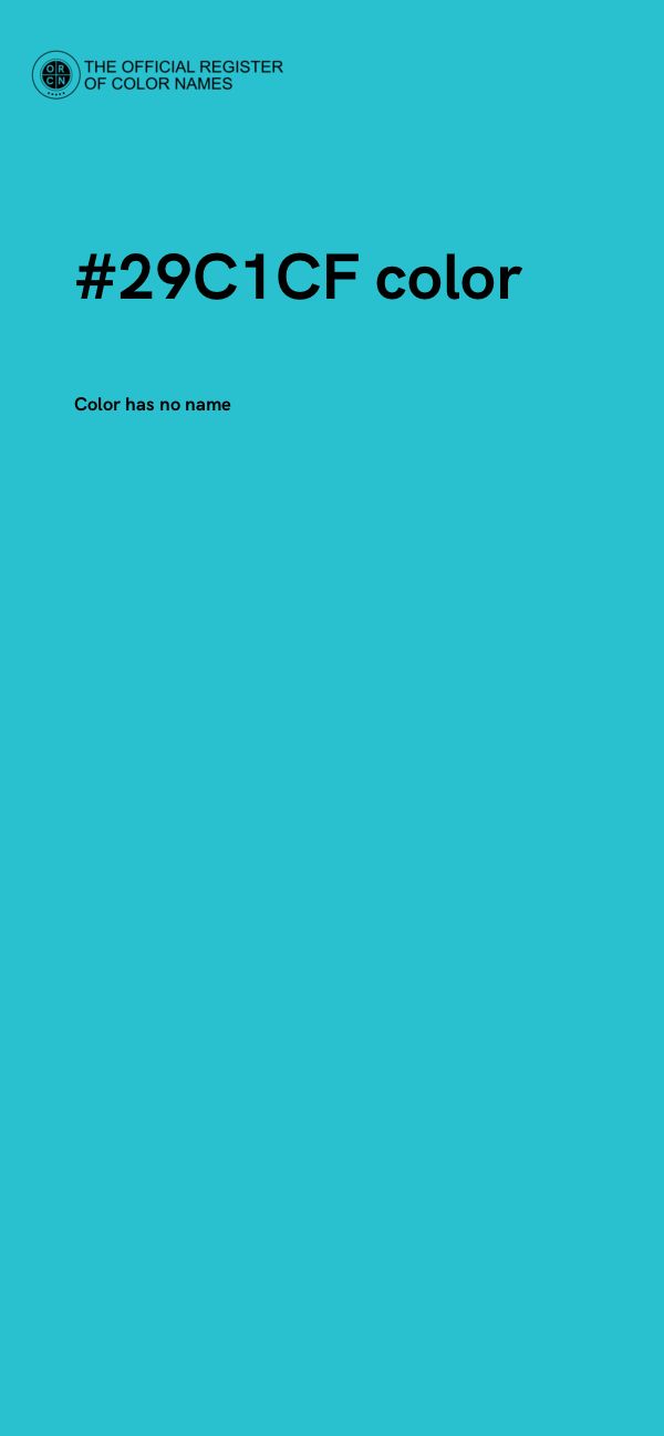 #29C1CF color image