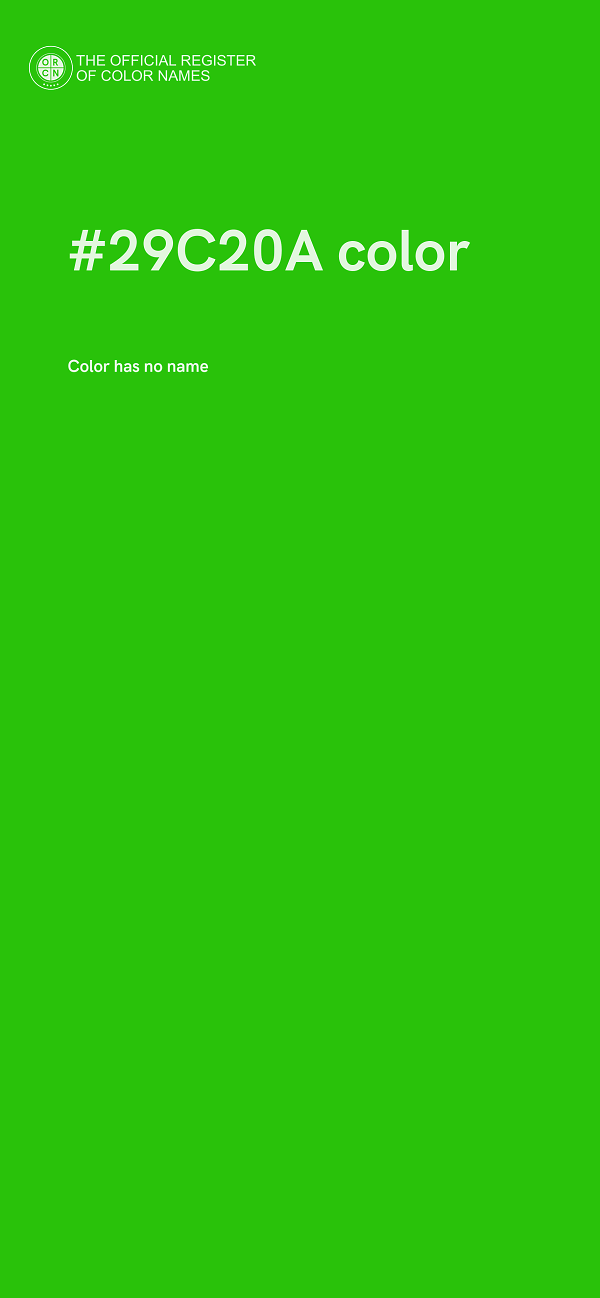 #29C20A color image
