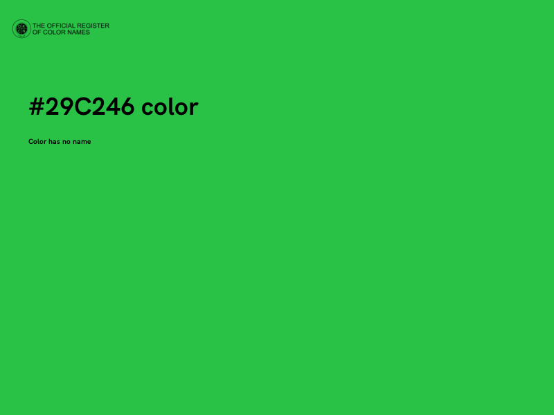 #29C246 color image