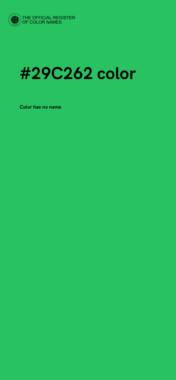 #29C262 color image