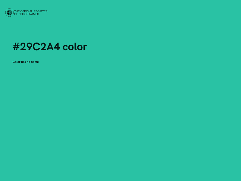 #29C2A4 color image