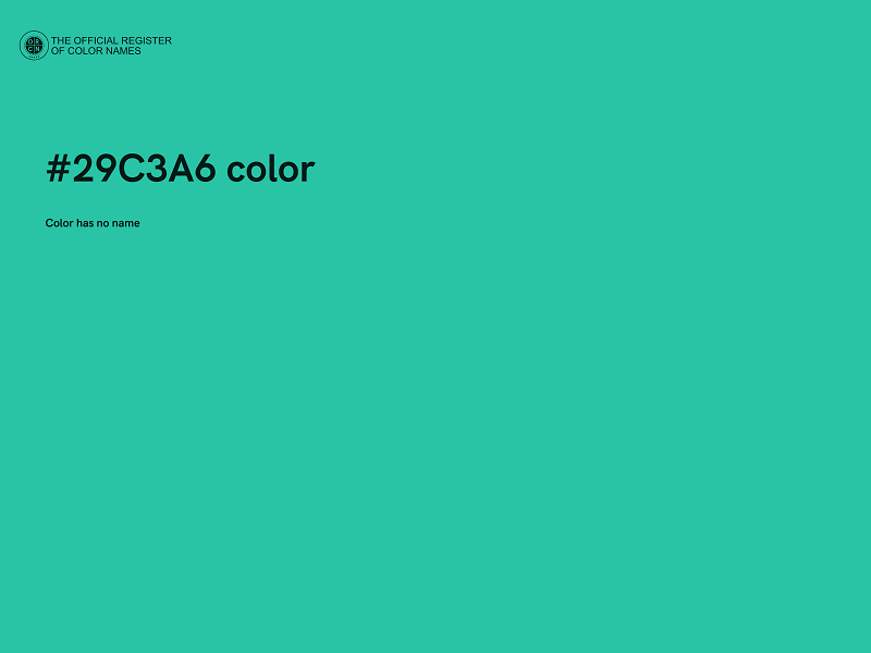 #29C3A6 color image