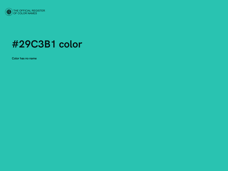 #29C3B1 color image