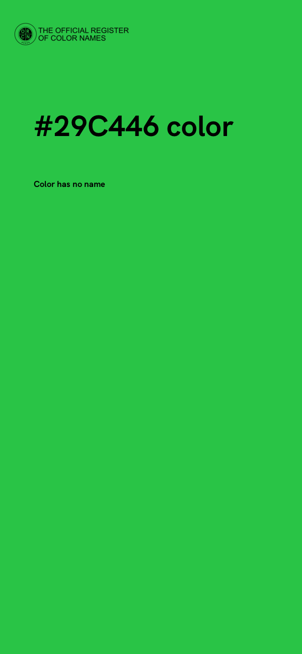 #29C446 color image