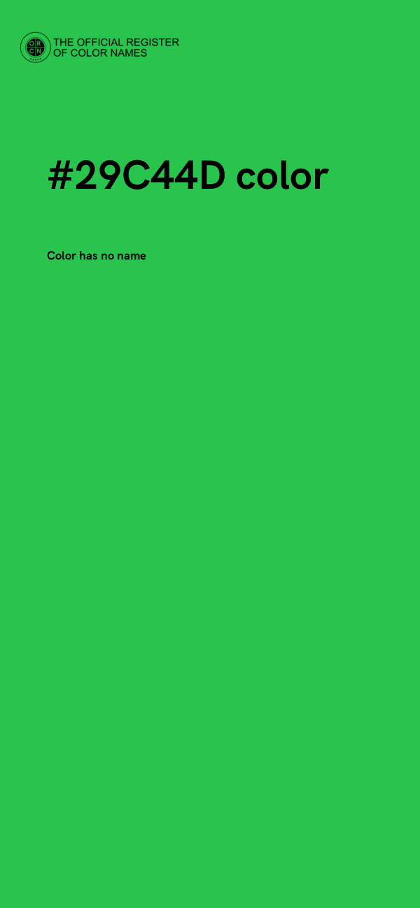 #29C44D color image