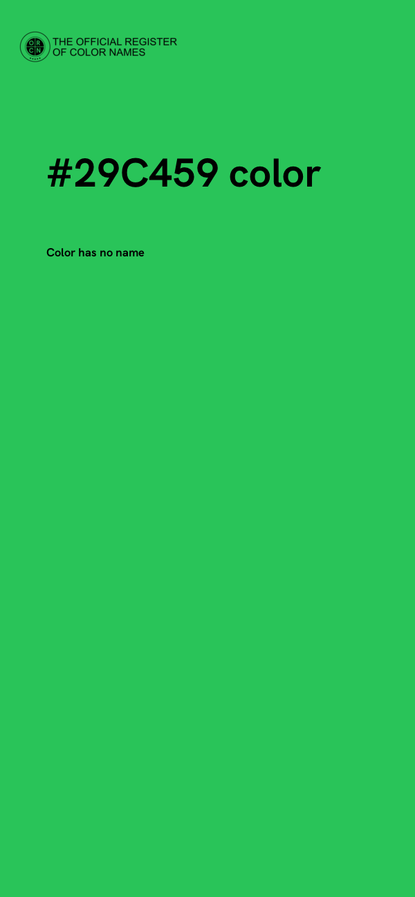 #29C459 color image