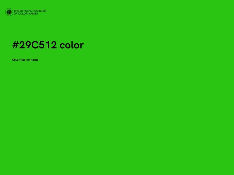 #29C512 color image