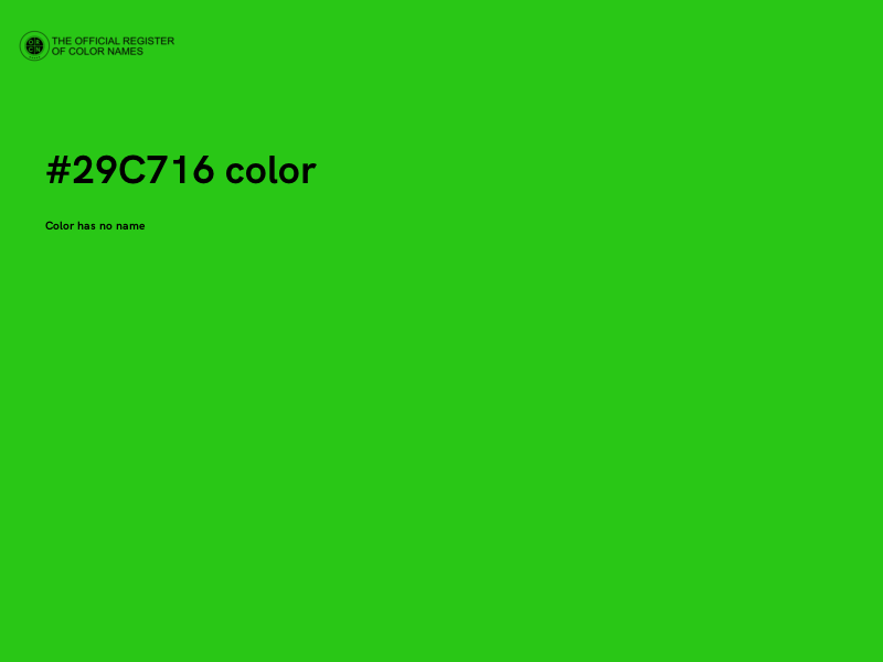 #29C716 color image