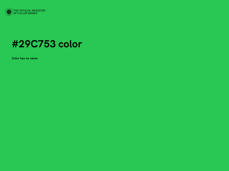 #29C753 color image