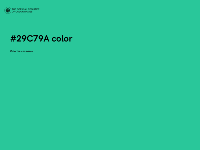 #29C79A color image