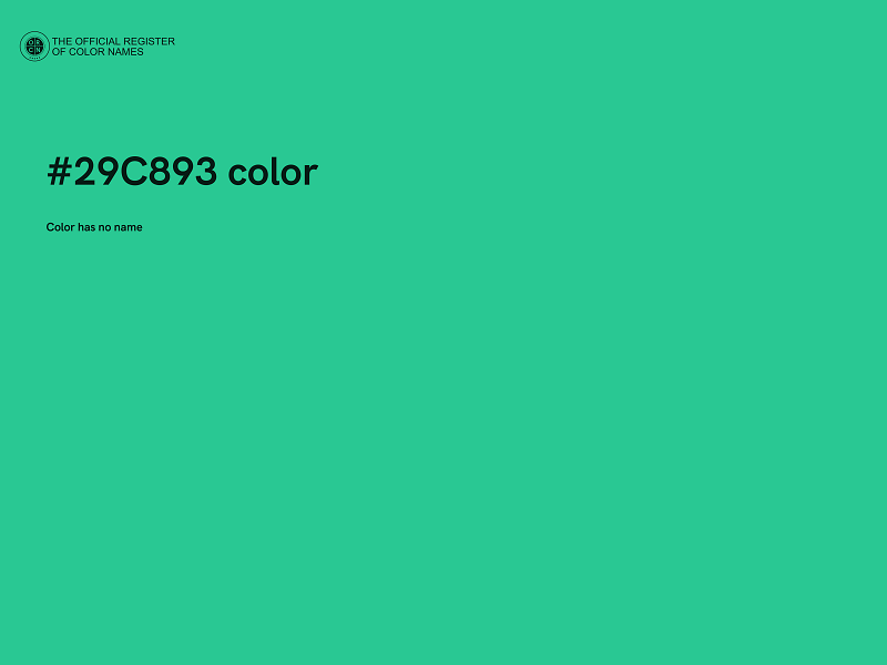 #29C893 color image