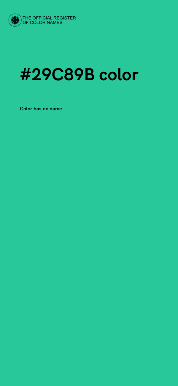 #29C89B color image