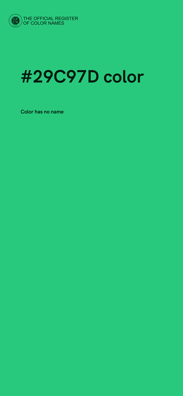 #29C97D color image