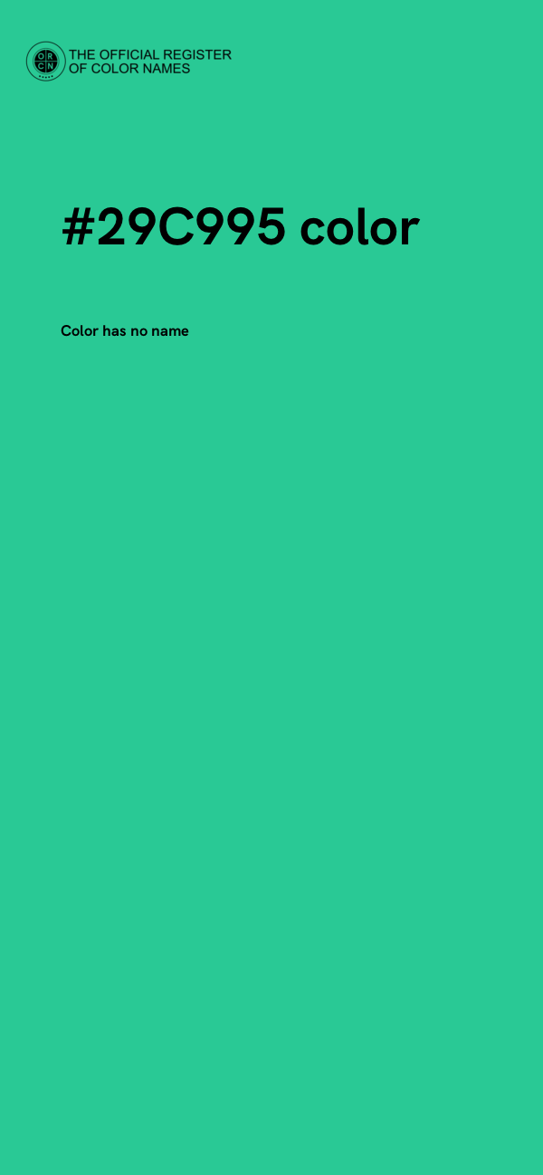 #29C995 color image