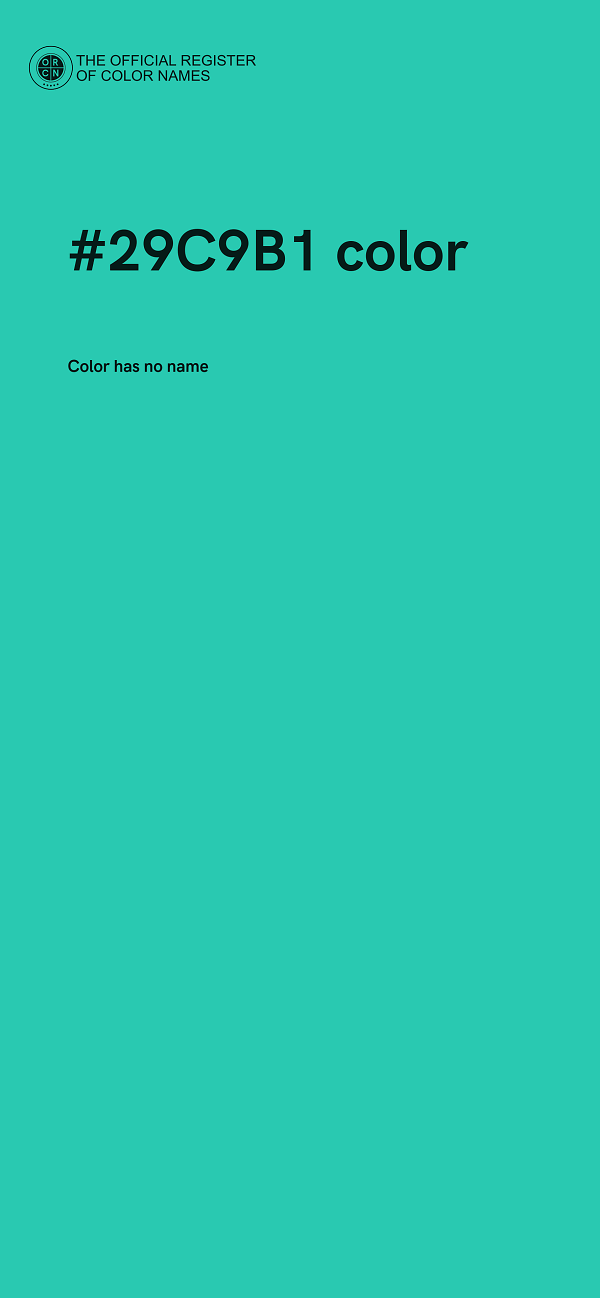 #29C9B1 color image
