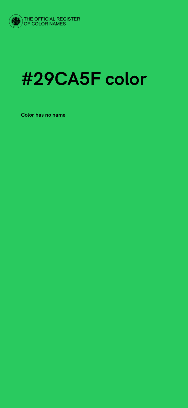 #29CA5F color image