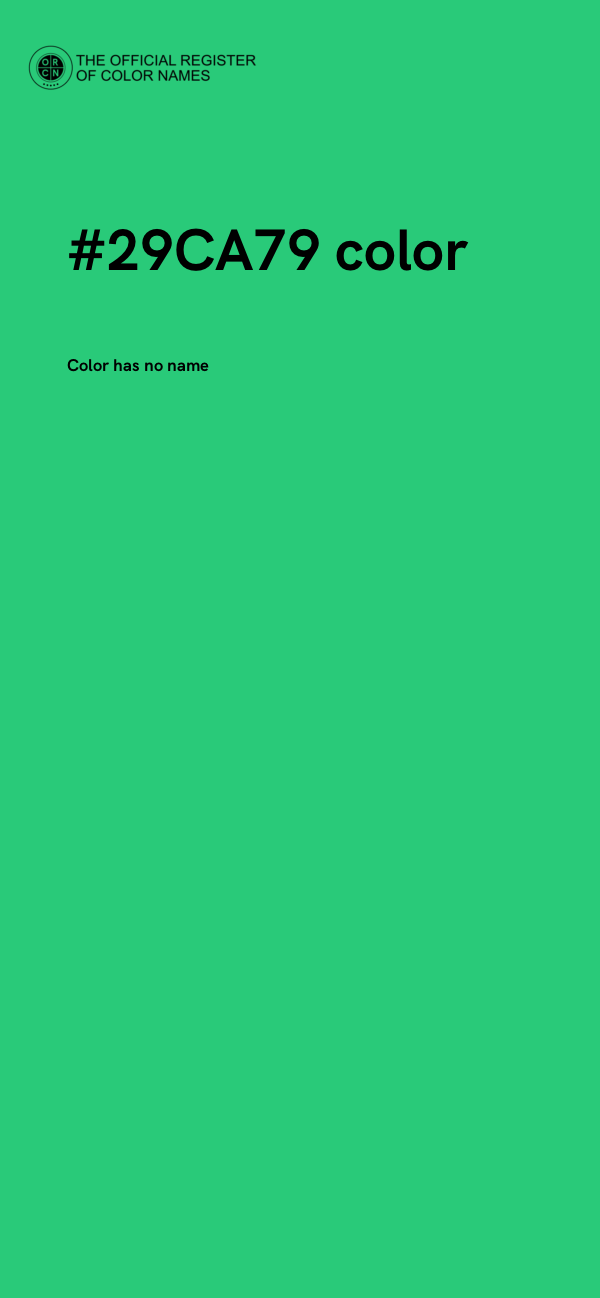 #29CA79 color image