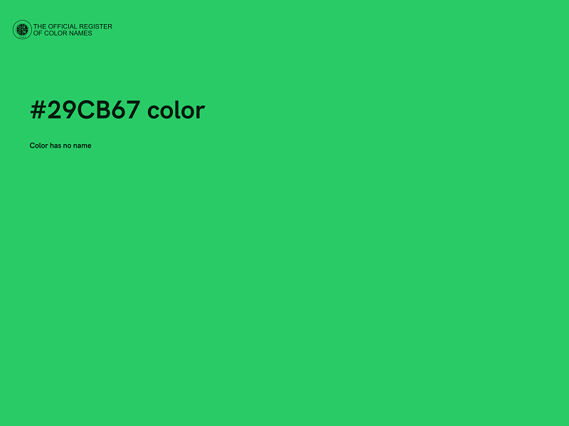 #29CB67 color image