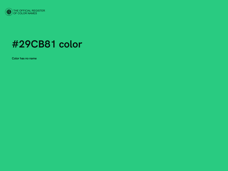 #29CB81 color image