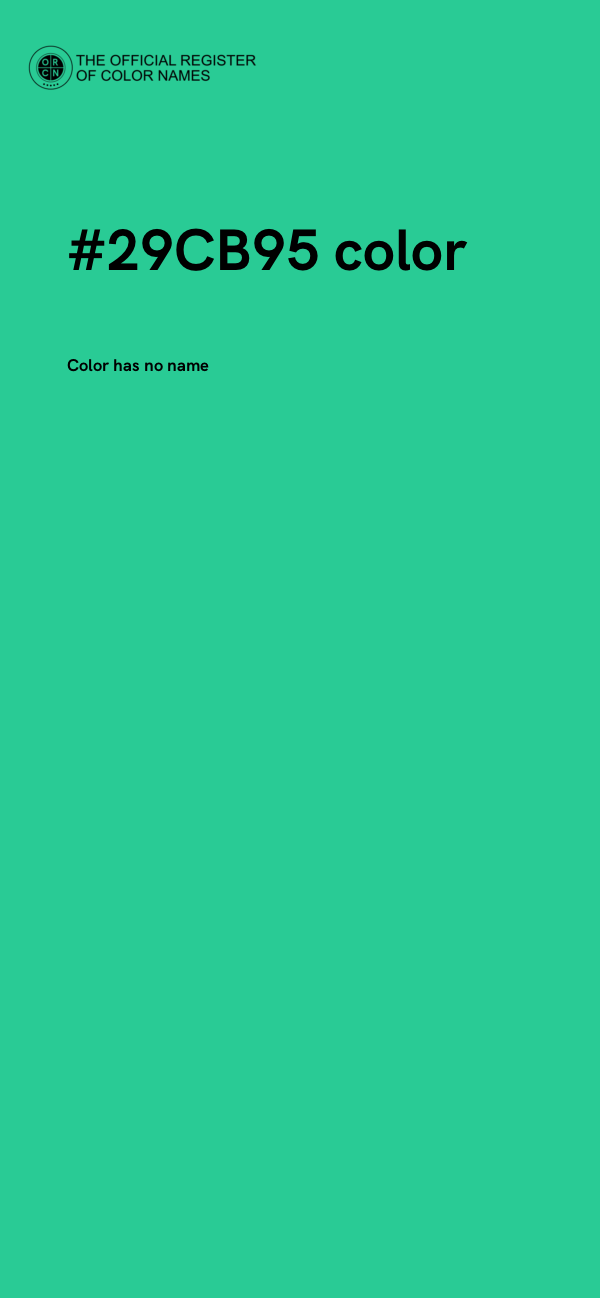 #29CB95 color image