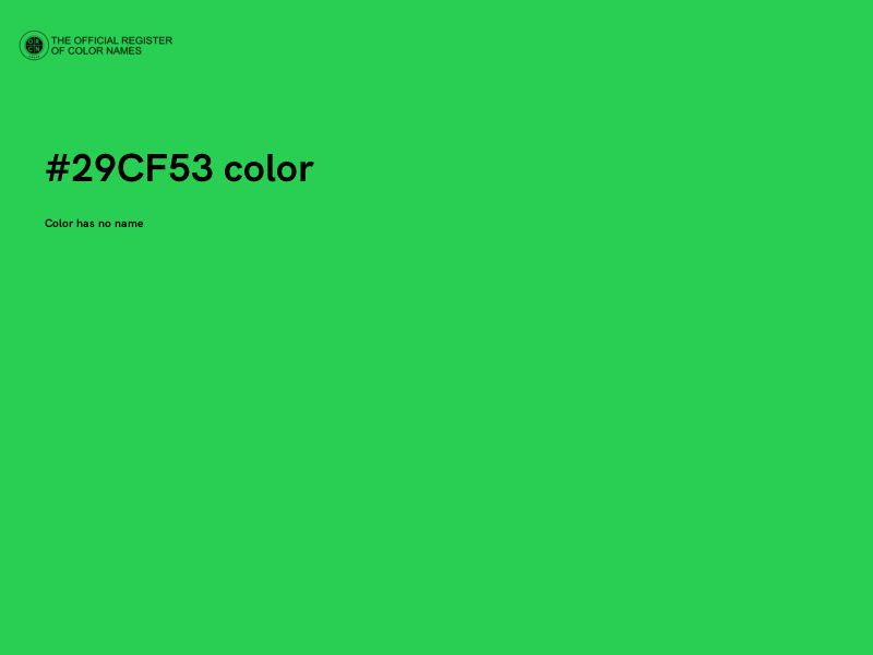 #29CF53 color image
