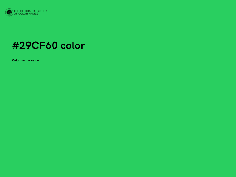 #29CF60 color image