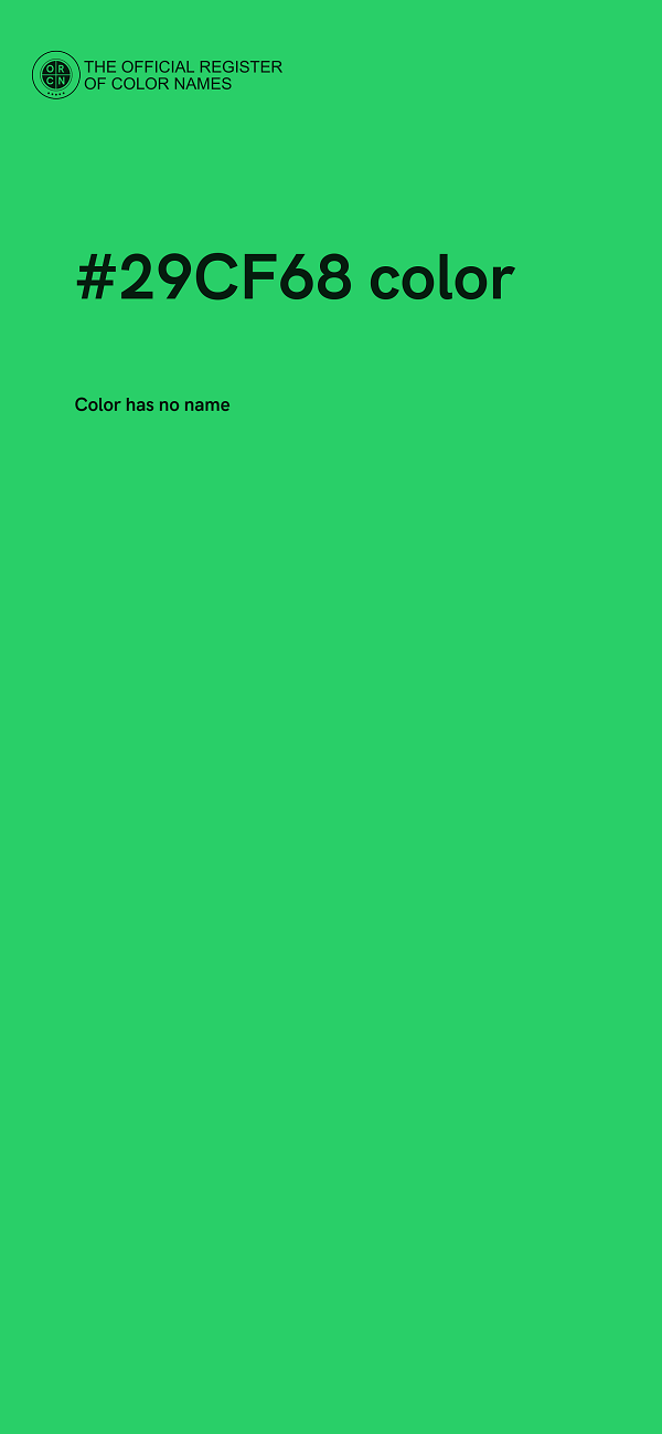 #29CF68 color image