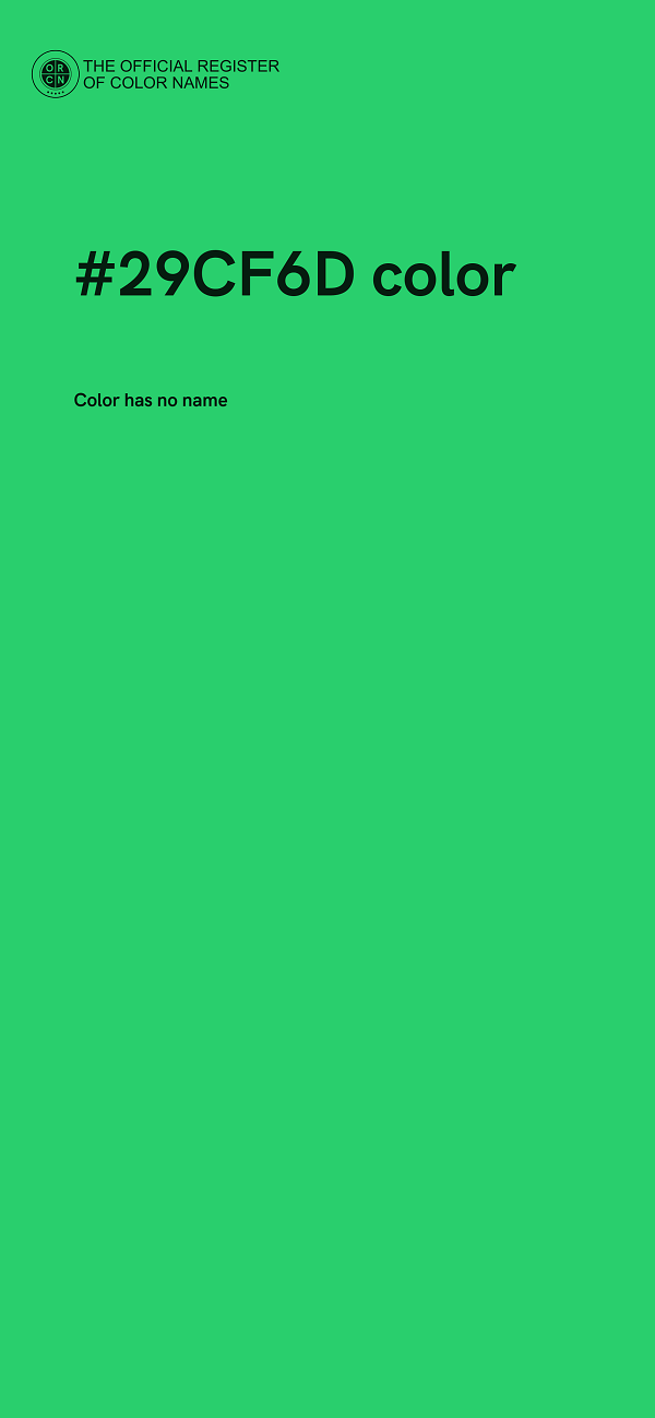 #29CF6D color image