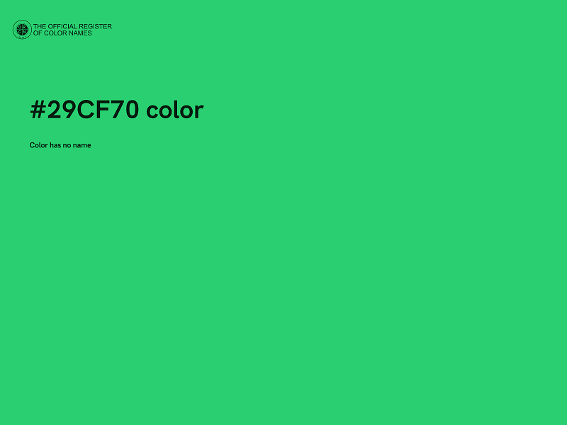 #29CF70 color image