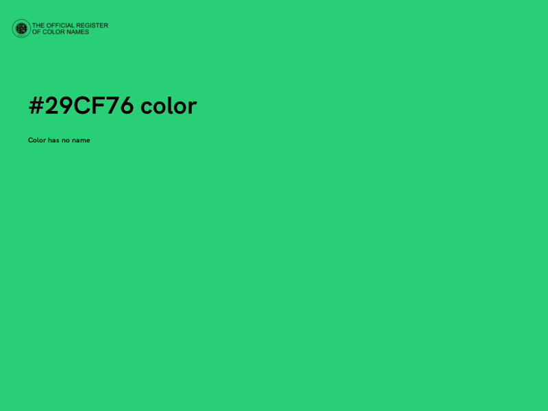#29CF76 color image