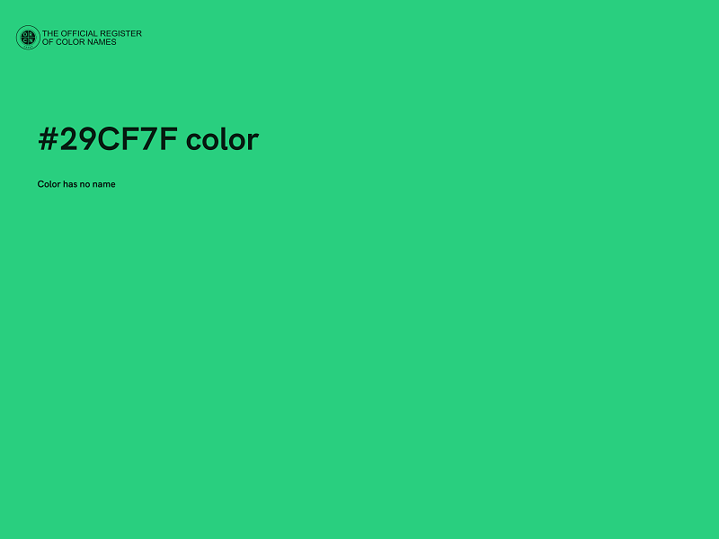 #29CF7F color image