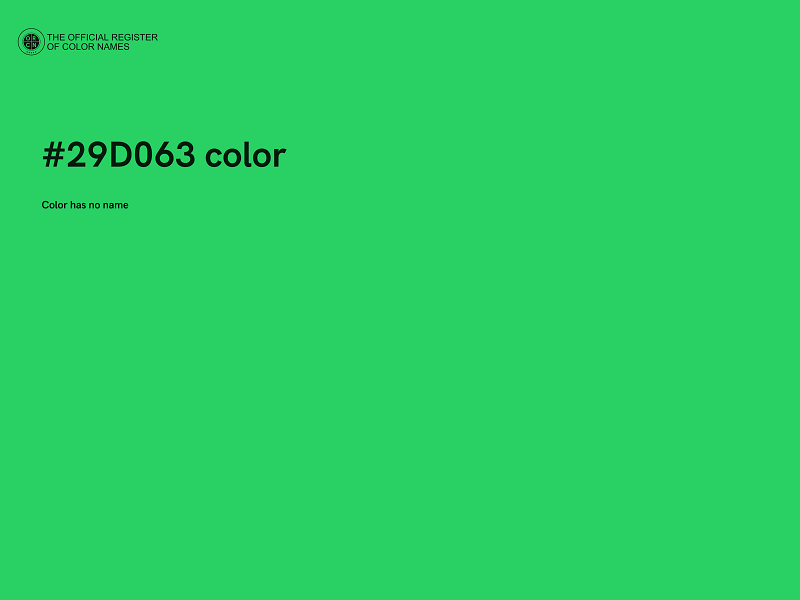 #29D063 color image