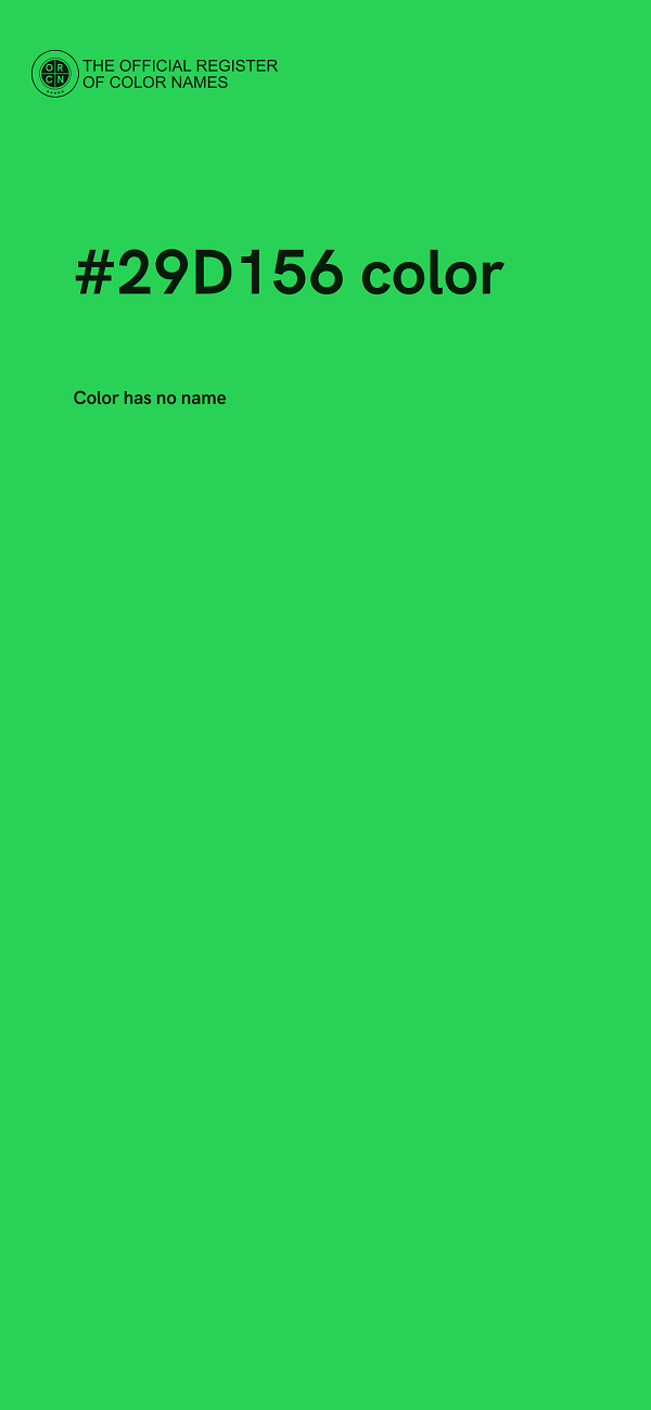 #29D156 color image