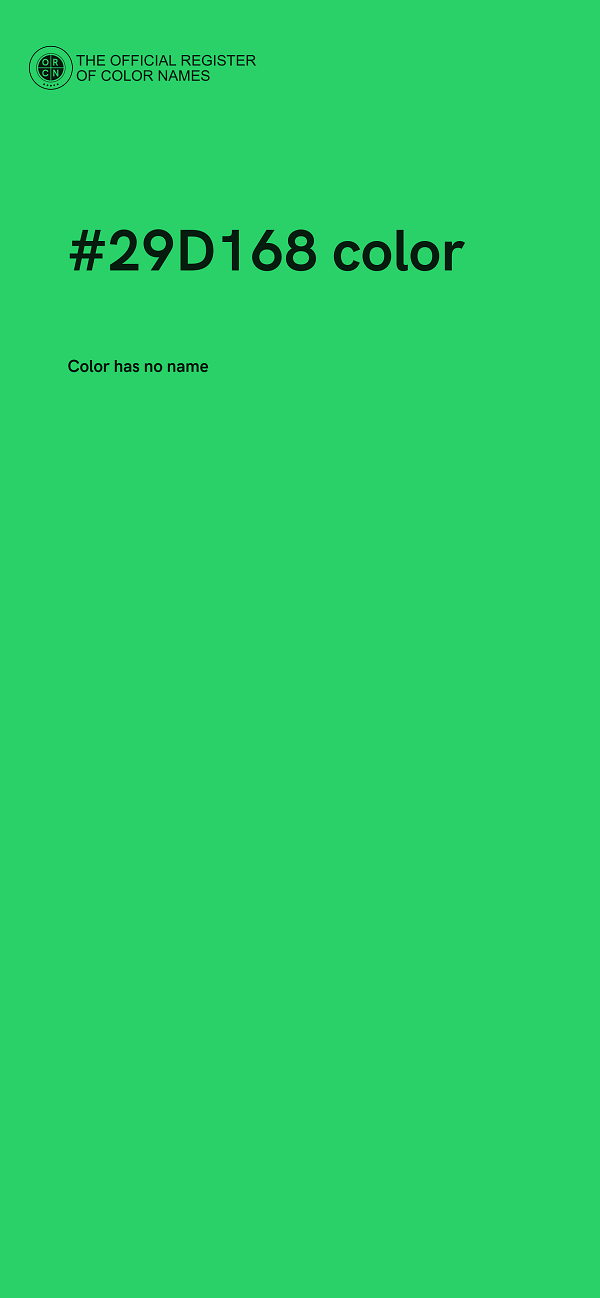 #29D168 color image