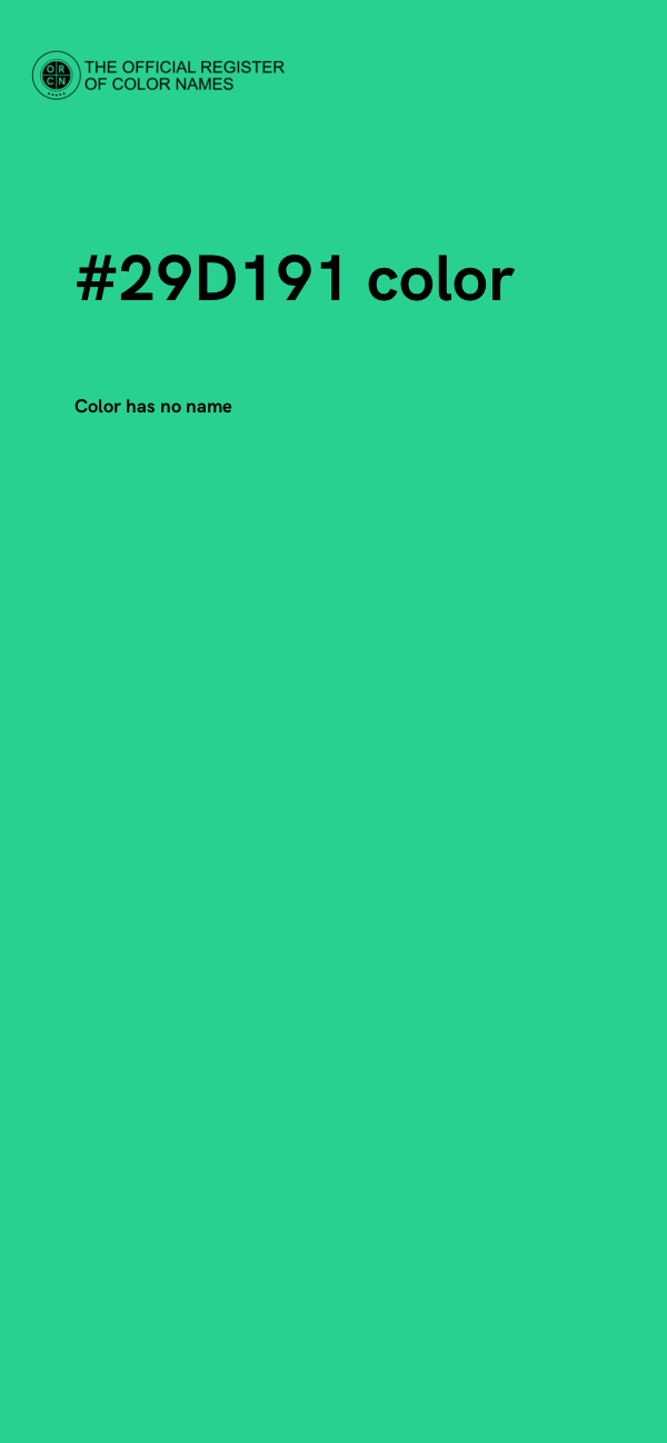 #29D191 color image