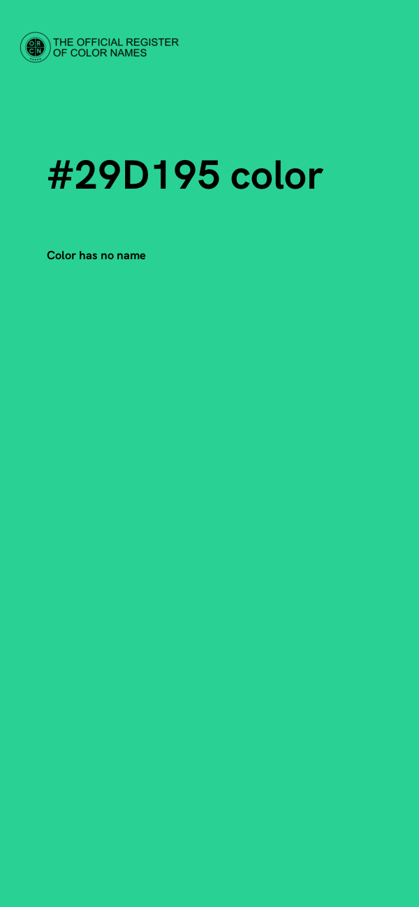 #29D195 color image
