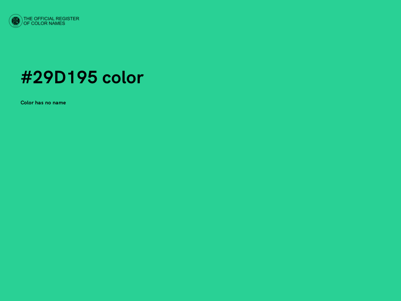 #29D195 color image