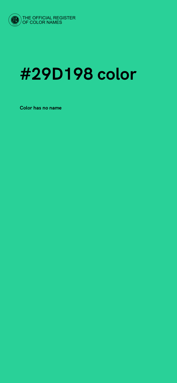 #29D198 color image