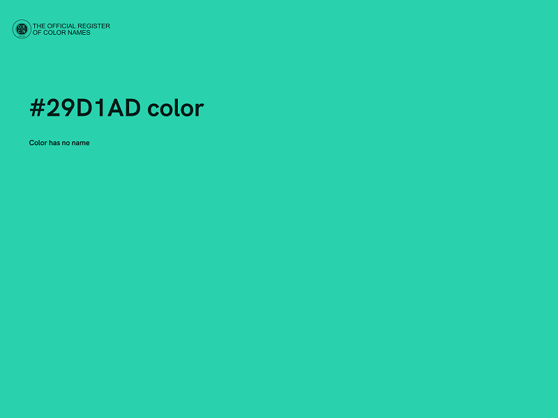 #29D1AD color image