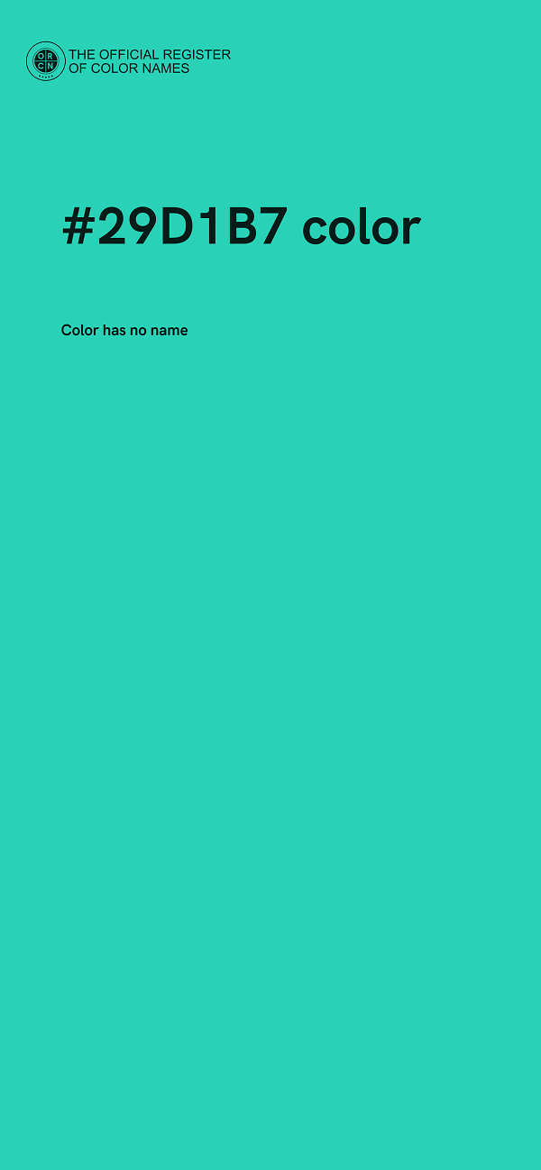 #29D1B7 color image