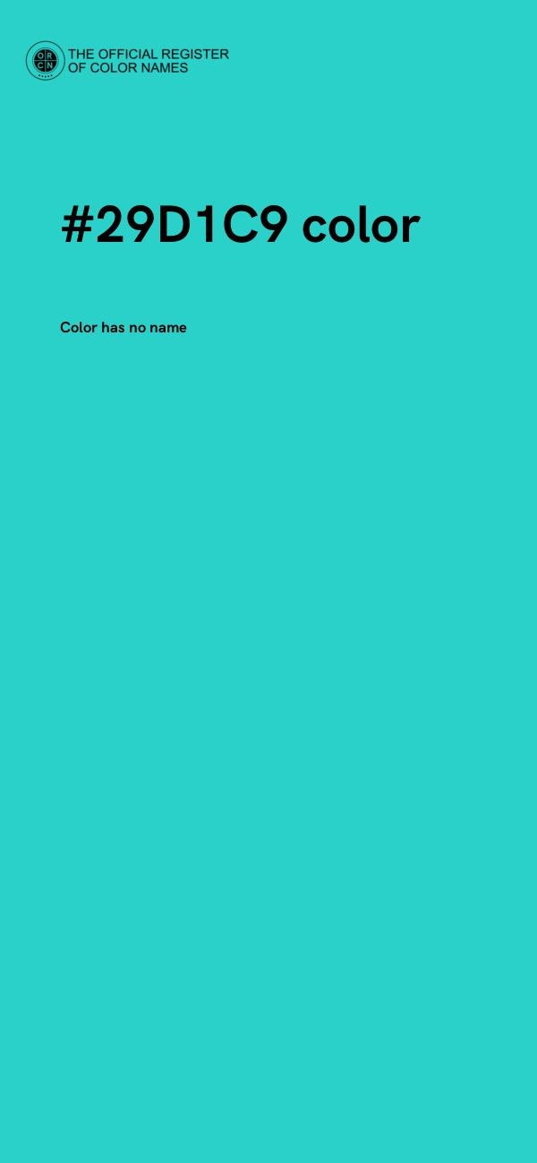 #29D1C9 color image